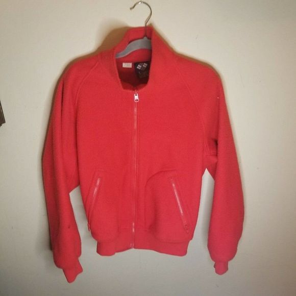 Vintage Columbia Fleece Pullover Sweatshirt Unisex Red Collar Oregon USA vintage - Picture 12 of 12